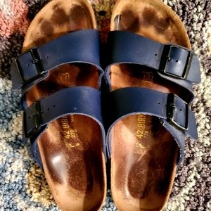 Navy Blue Woman's Size 42 Birkenstocks